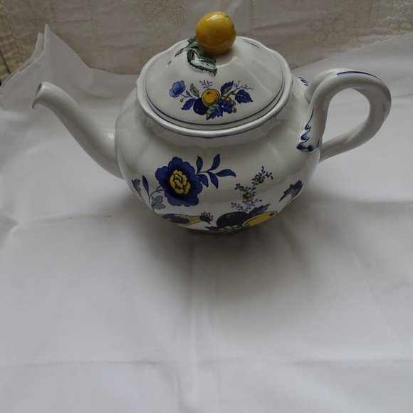 Spode Copeland England Blue Bird Teapot Vintage British Ceramics - Picture 1 of 9